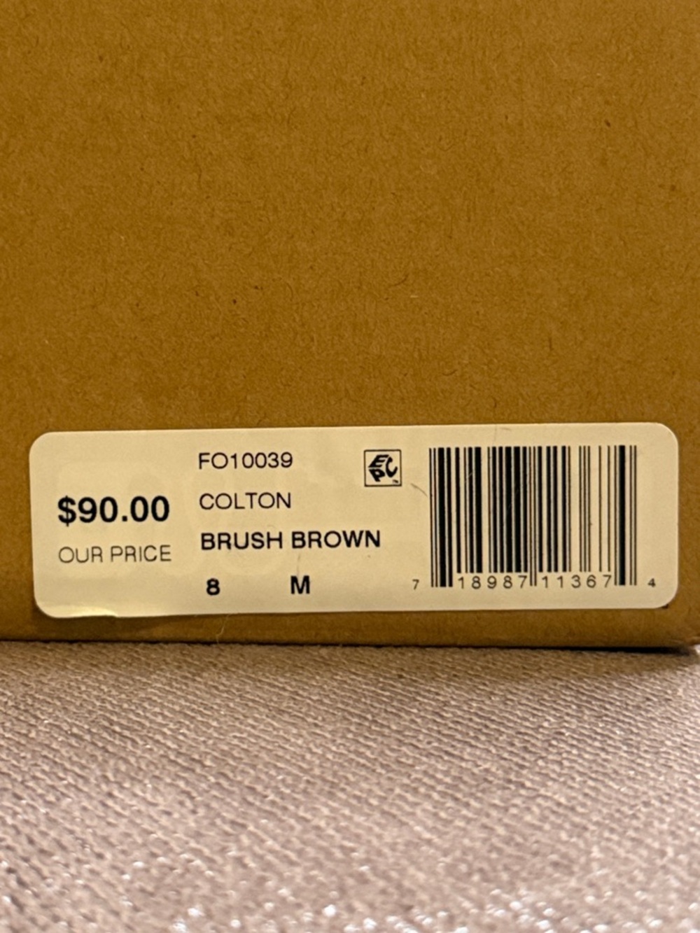 Frye Men's Colton Brush Brown Oxford Lace Dress Shoes Size 8 New With Box & Tags - Picture 9 of 9